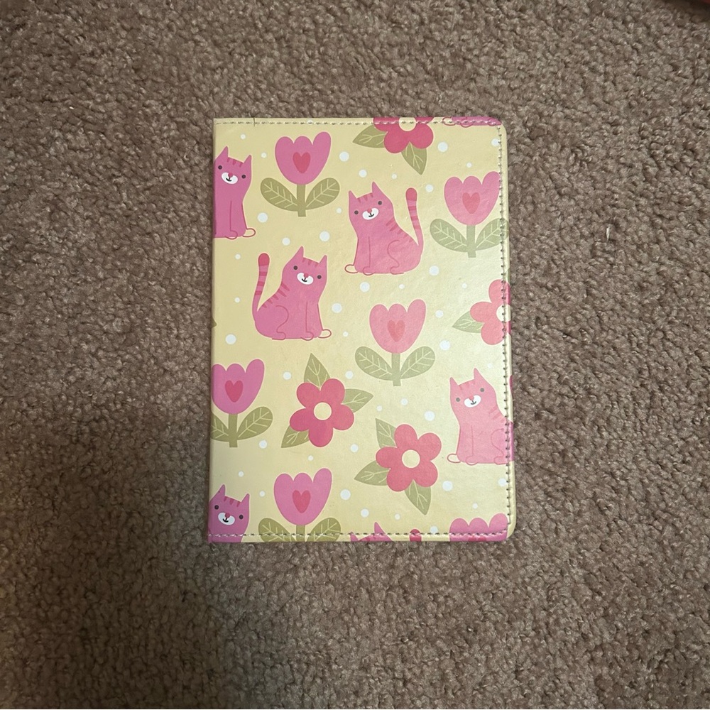 Pink “Paws and Reflect” Cat Patterned Notebook - Picture 6 of 13